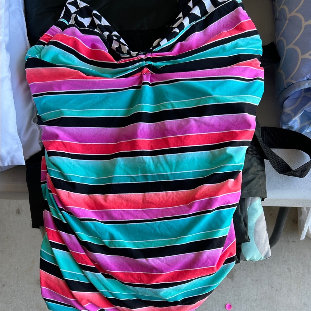 Coco Reef Multicolor Striped Swimsuit